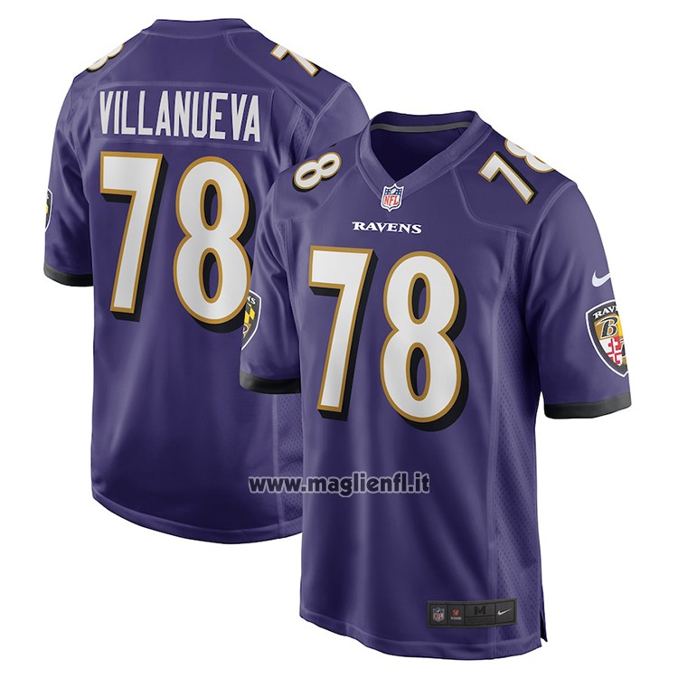 Maglia NFL Game Baltimore Ravens Alejandro Villanueva Viola